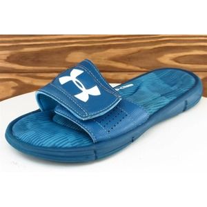 Under armour Youth Boys Shoes Sz 5 M Blue Synthetic Slide